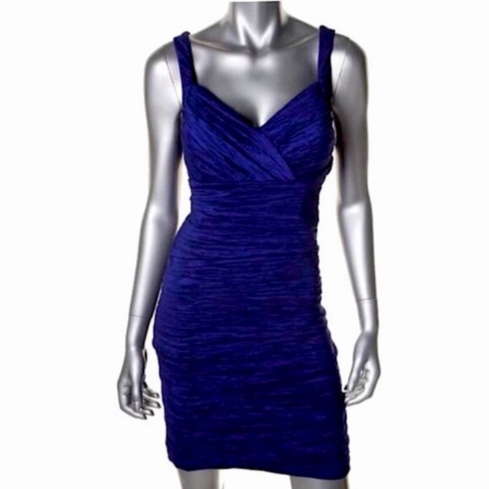 NWT $99 Ruched Sheath Sexy Dress Sz 8 Stretch Club • Cocktail • Date Night •